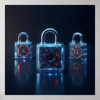 De evolutie van high-tech security AI Poster