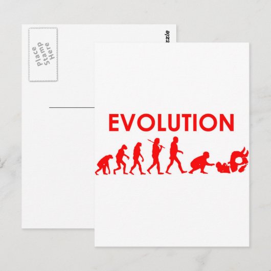 De Evolutie van Jitsu van Jiu Briefkaart (Voorkant / Achterkant)