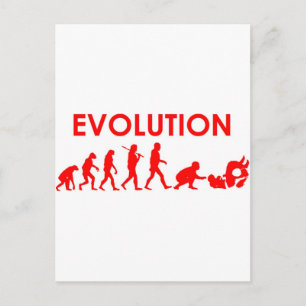 De Evolutie van Jitsu van Jiu Briefkaart