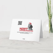 De evolutie van Kerstmis Feestdagen Kaart (Achterkant)