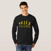 De evolutie van lassers t-shirt (Voorkant volledig)
