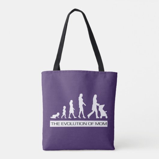 De evolutie van mam | Funny Moederdag Gift Tote Bag (Achterkant)
