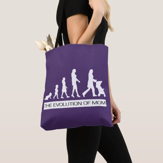De evolutie van mam | Funny Moederdag Gift Tote Bag (Dichtbij)