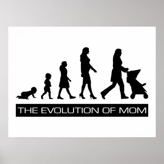 De evolutie van mam poster (Voorkant)