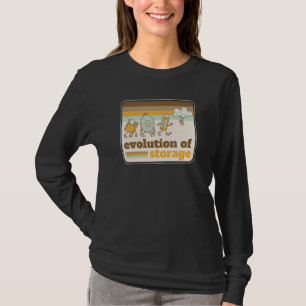 De evolutie van opslag Retro Computer T-shirt