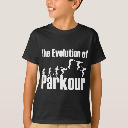 De evolutie van Parkour Freerunning Parkour T-shirt (Voorkant)