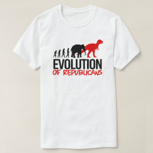 De evolutie van Republikeinen naar Dinosaurussen T-shirt