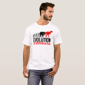 De evolutie van Republikeinen naar Dinosaurussen T-shirt (Voorkant volledig)