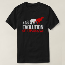 De evolutie van Republikeinen naar Dinosaurussen T-shirt