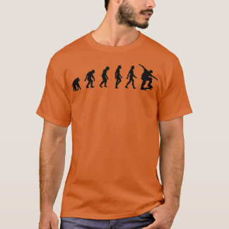 De evolutie van skateboarden t-shirt