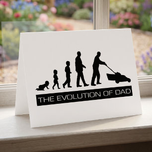 De evolutie van vader feestdagen kaart
