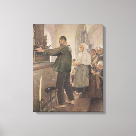 De Ex Voto, 1898 Canvas Afdruk (Voorkant)