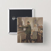 De Ex Voto, 1898 Vierkante Button 5,1 Cm (Voorkant /achterkant)