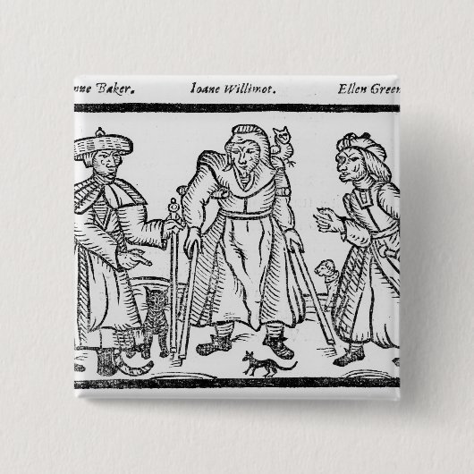 De examens van Anne Baker, Joanne Vierkante Button 5,1 Cm (Voorkant)