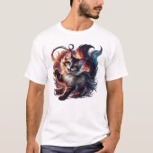 De excentrieke katachtige t-shirt (Voorkant)
