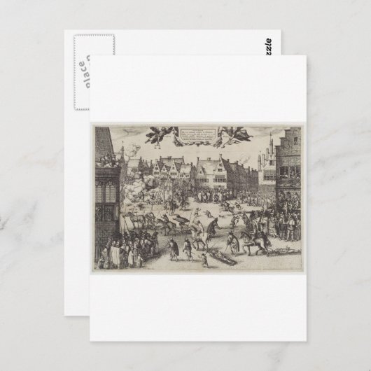 De executie van Guy Fawkes Briefkaart (Voorkant / Achterkant)