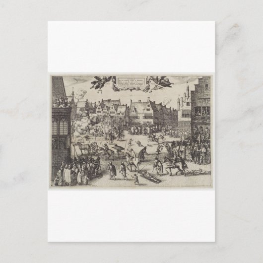 De executie van Guy Fawkes Briefkaart (Voorkant)
