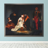 De executie van Lady Jane Gray door Paul Delaroche Canvas Afdruk (Insitu (Houten vloer))