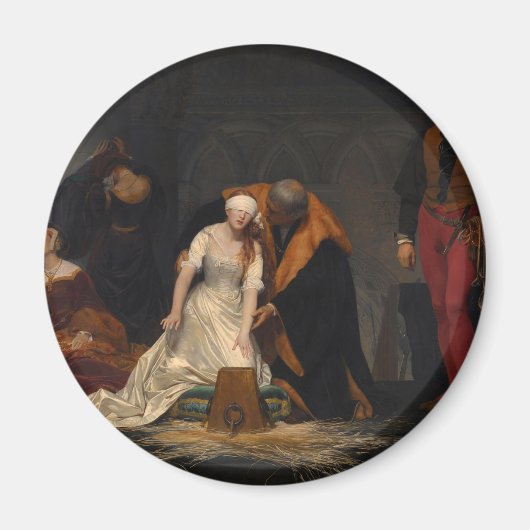 De executie van Lady Jane Gray Magneet (Voorkant)