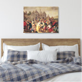 De exodus of de Vasen van de Egyptenaren Canvas Afdruk (Insitu (Slaapkamer))