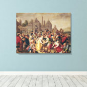 De exodus of de Vasen van de Egyptenaren Canvas Afdruk (Insitu (Houten vloer))