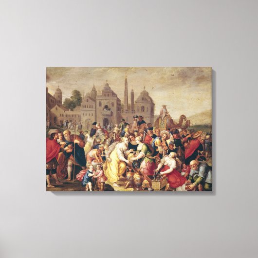 De exodus of de Vasen van de Egyptenaren Canvas Afdruk (Voorkant)