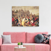 De exodus of de Vasen van de Egyptenaren Canvas Afdruk (Insitu (Woonkamer))