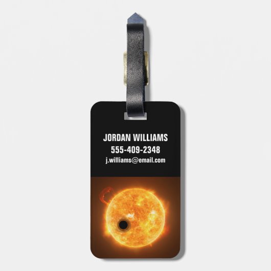 De exoplaneet Wasp-107b is een gasreus Bagagelabel (Achterkant verticaal)