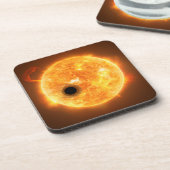 De exoplaneet Wasp-107b is een gasreus Bier Onderzetter (Linkerzijde)