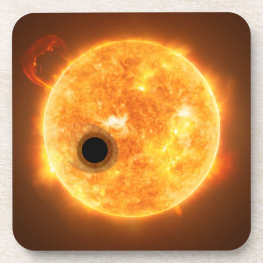 De exoplaneet Wasp-107b is een gasreus Bier Onderzetter (Voorkant)