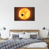 De exoplaneet Wasp-107b is een gasreus Canvas Afdruk (Insitu (Slaapkamer))