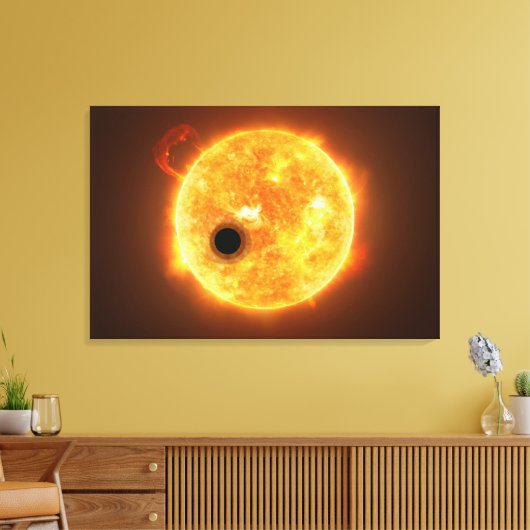 De exoplaneet Wasp-107b is een gasreus Canvas Afdruk (Insitu (Woonkamer))