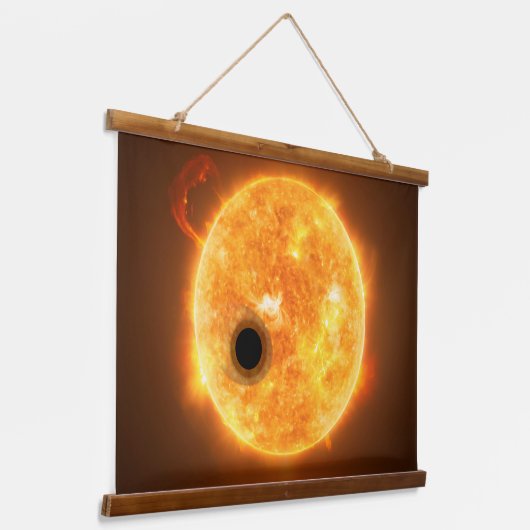 De exoplaneet Wasp-107b is een gasreus Hangend Wandkleed (Gebogen)