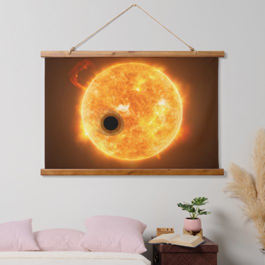 De exoplaneet Wasp-107b is een gasreus Hangend Wandkleed (Slaapkamer)