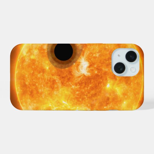 De exoplaneet Wasp-107b is een gasreus iPhone 15 Case (Achterkant horizontaal)