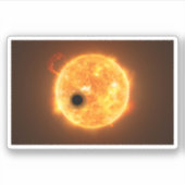 De exoplaneet Wasp-107b is een gasreus Sticker (Voorkant)