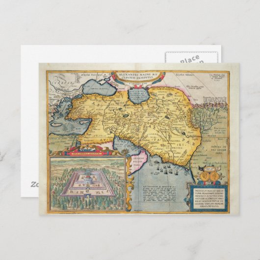 De expeditie van Alexander de Grote Briefkaart (Voorkant / Achterkant)