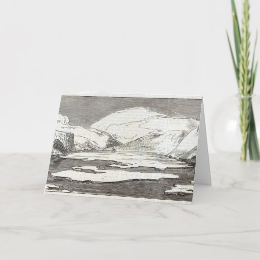 De expeditie van Arctica Feestdagen Kaart (Voorkant)