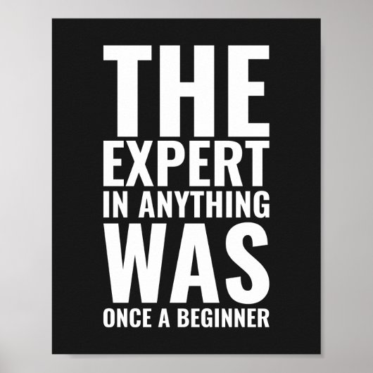 De expert in alles | MOTIVATIE POSTER (Voorkant)