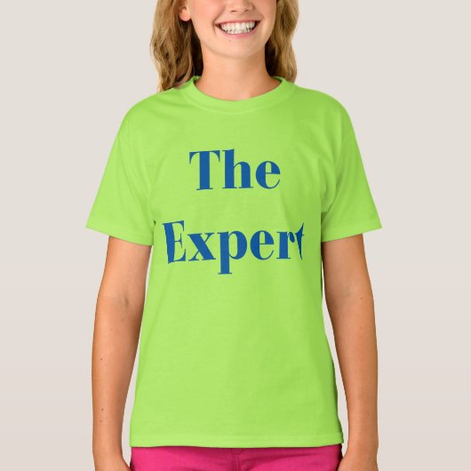 'De expert' - Trump voor meisjes T-shirt (Voorkant)