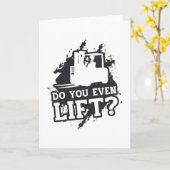 De exploitant van het vorkheftrucje houdt zelfs Fo Kaart (Gele Bloem)