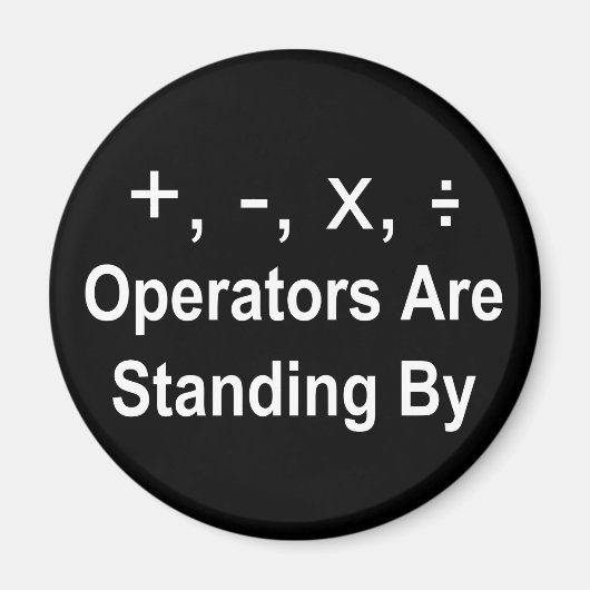 De exploitanten staan door (donker) magneet (Voorkant)