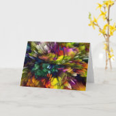 De Explosie van de kleur Kaart (Gele Bloem)