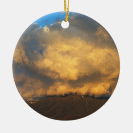 De explosie van de Sunset Cloud Keramisch Ornament