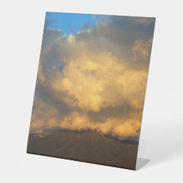 De explosie van de Sunset Cloud Reclamebord Met Voetstuk