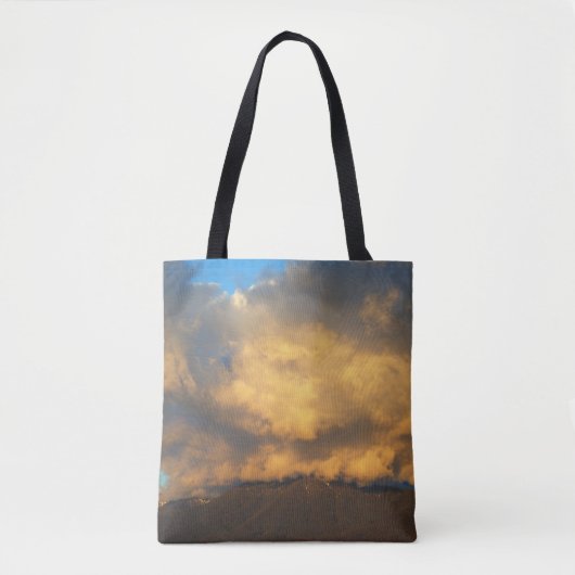 De explosie van de Sunset Cloud Tote Bag (Voorkant)