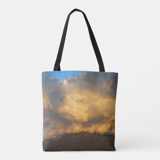 De explosie van de Sunset Cloud Tote Bag (Achterkant)