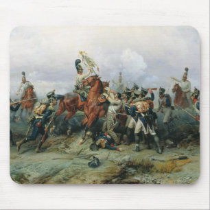 De explosie van het montagebergte muismat