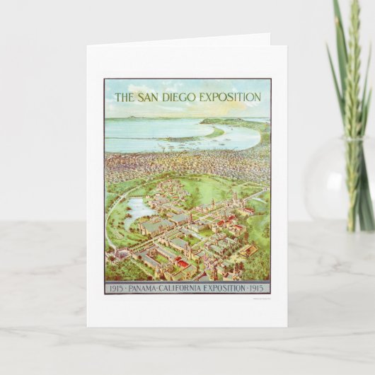 De Expositie van Panama - van Californië in San Kaart (Voorkant)