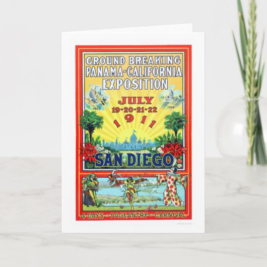 De Expositie van Panama - van Californië in San Kaart (Voorkant)